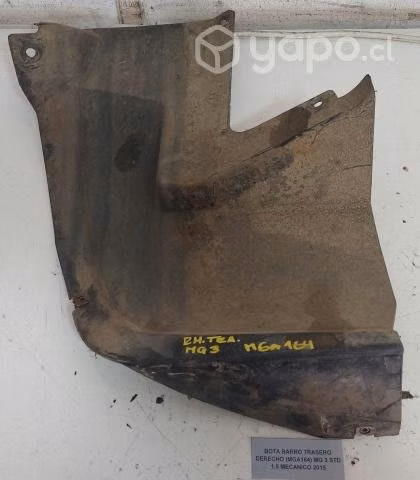 Bota Barro Trasero Derecho MG 3 STD 1.5 2015