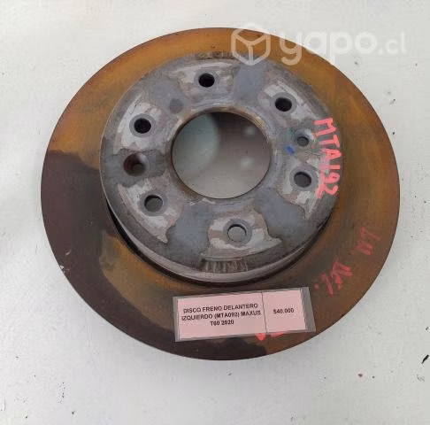 Disco Freno Delantero Izquierdo (MTA092) Maxus T60