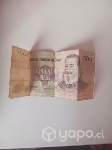 Billete de 500 pesos
