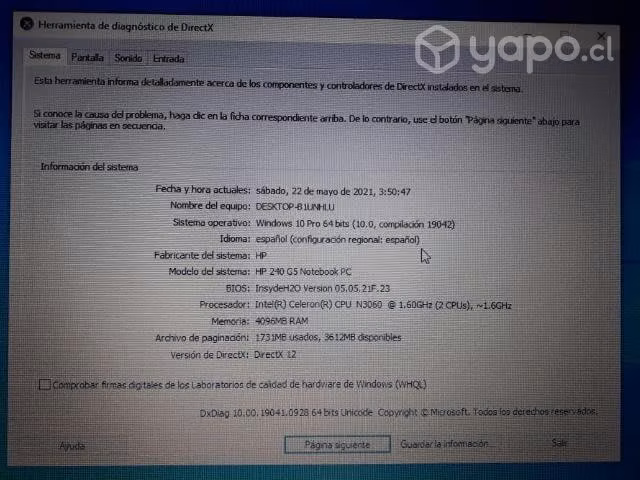 Notebook HP 240 G5 - Imagen 4