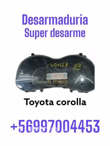 Simoptico toyota corolla desarmaduria