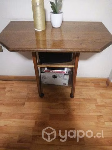 Mesa ripo arrimo madera 3 compartimentos