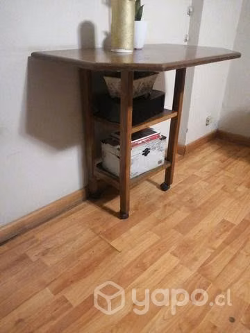 Mesa ripo arrimo madera 3 compartimentos - Imagen 3