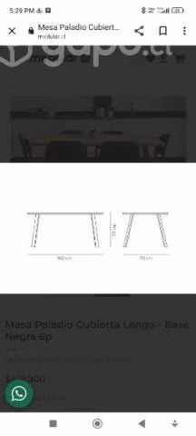Espectacular mesa comedor industrial - Imagen 6