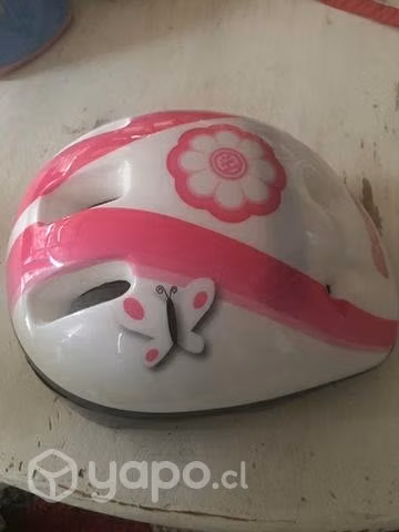 Casco patines y bici niña