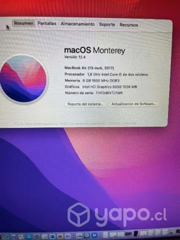 MacBook Air 8gb