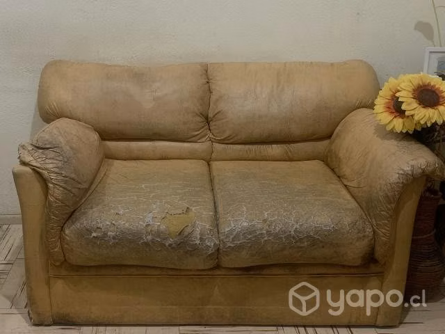 GRATIS Sofa de tevinil mostaza