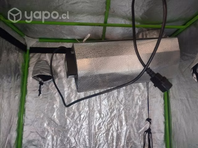 Carpa cultivo indoor 1*1*2 mts con accesorios.