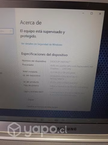 Notebook samsung