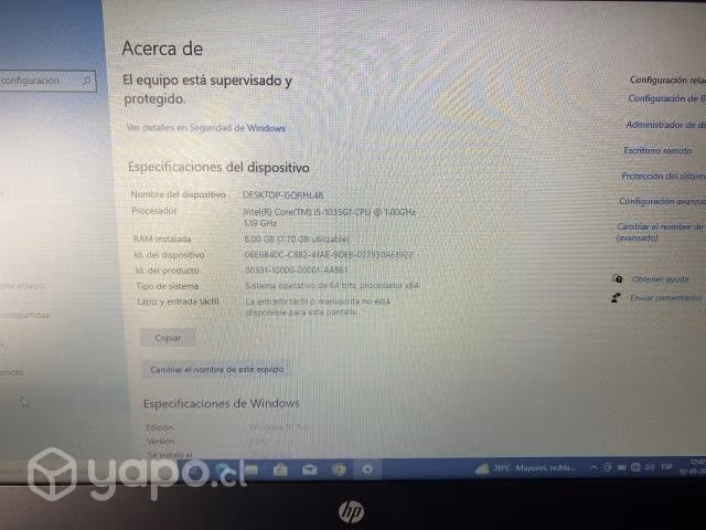 Nootbook HP - Imagen 2