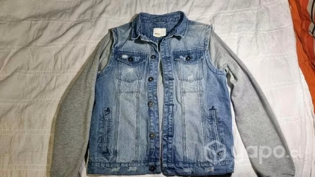 Chaqueta de mezclilla index talla s. CONVERSABLE