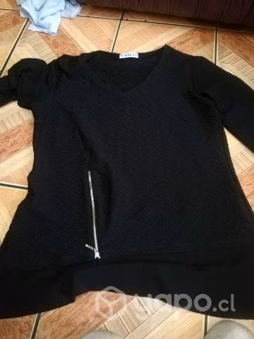 Blusas negras con brillo
