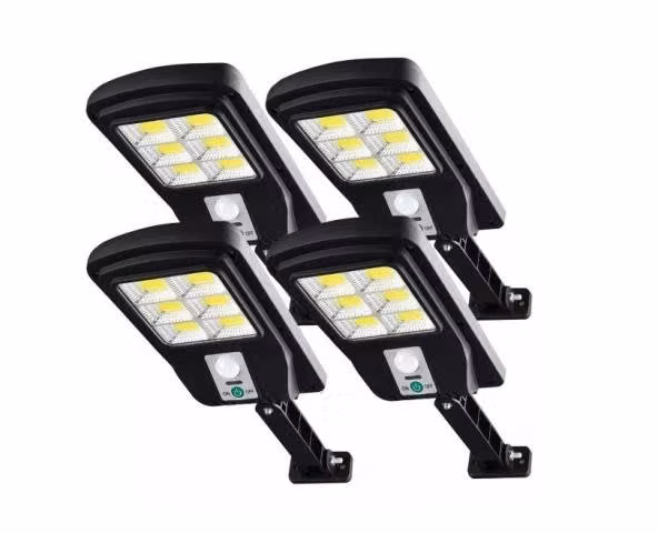 4 Foco Solar Led Exterior Con Sensor De Movimiento