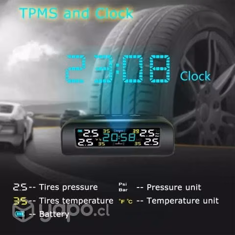 Sensor medidor presion neumaticos tpms profesional