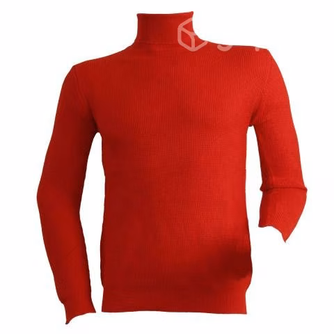 Sweater Rojo Elasticado Cuello Alto Beatle XXL