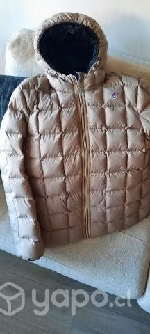 Parka Pluma Reversible impecable Marca KWay