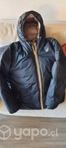 Parka Pluma Reversible impecable Marca KWay