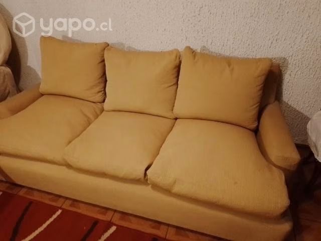Sofá 3 cuerpos relleno Pluma