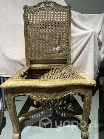 Sillas de encina antiguas para restaurar