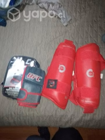 Guantes de y canilleras mma