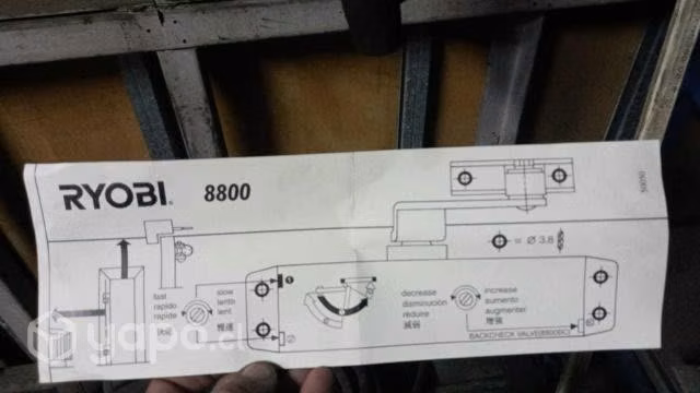 Brazo Cierre hidráulico Ryobi 8804 para puertas - Imagen 4