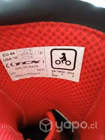Botas de moto velocidad marca TCX italianas