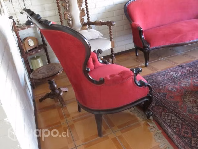 Juego de sillones antiguos Retapizados