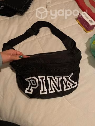 Banano/mochila tipo bolsa transformable marca pink - Imagen 2