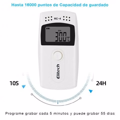 Registrador Temperatura Rc-4 USB Data Logger 16000