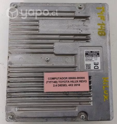 Computador 89666-0K800 (TYF148) Toyota Hilux Revo