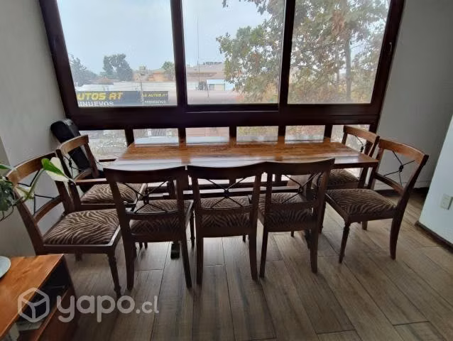Comedor madera nativa 8 puestos - Imagen 2