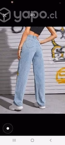 Jeans con diseño Talla M