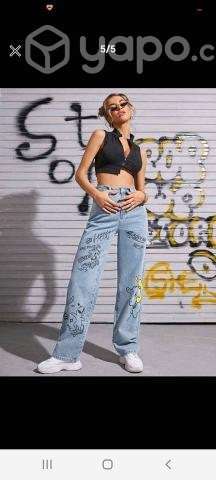 Jeans con diseño Talla M - Imagen 3