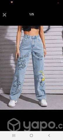 Jeans con diseño Talla M - Imagen 2