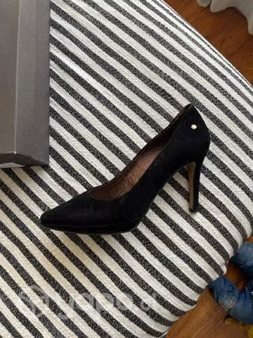 Zapato princesa negro gamuza - Imagen 3