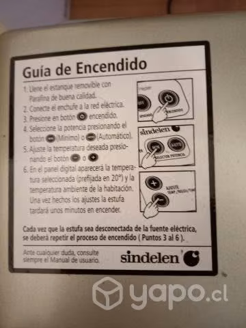 Estufa plateada sindelen