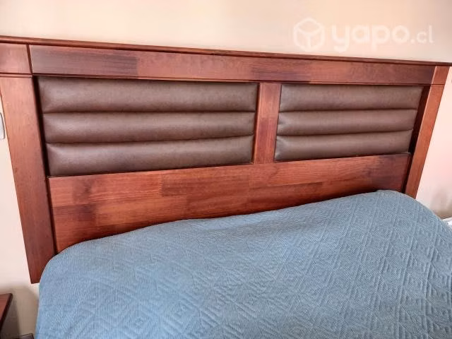 Respaldo de cama y veladores