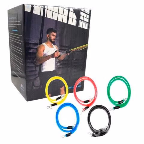 Kit 5 Bandas Elásticas Deportivas De Resistencia