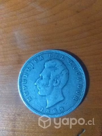 Moneda antigua 1889