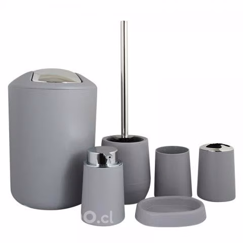 Set 6 en 1 para baño (Papelero,porta cepillos,etc)