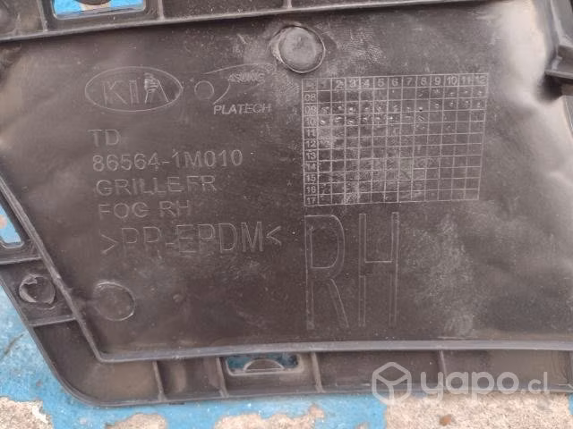 Tapa neblinero der Kia Cerato 2011-2013 - Imagen 5
