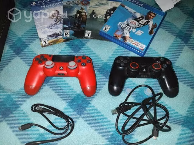 PS4 Slim 1Tb + 2 controles + 4 juegos