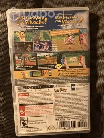 Pokemon lets go pikachu para Nintendo switch