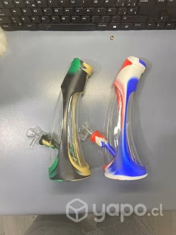PORTAL LYON L31 Bong silicona y pirex 25 cm