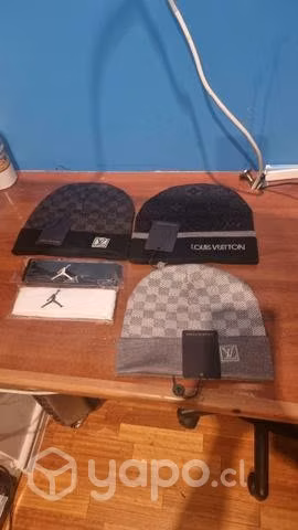 Gorros de lana Louis Vuitton+ cintillos jordan