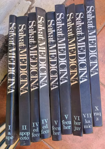 10 Tomos,Enciclopedia Salvat Medicina Antigua