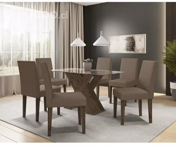 Juego comedor 6 sillas