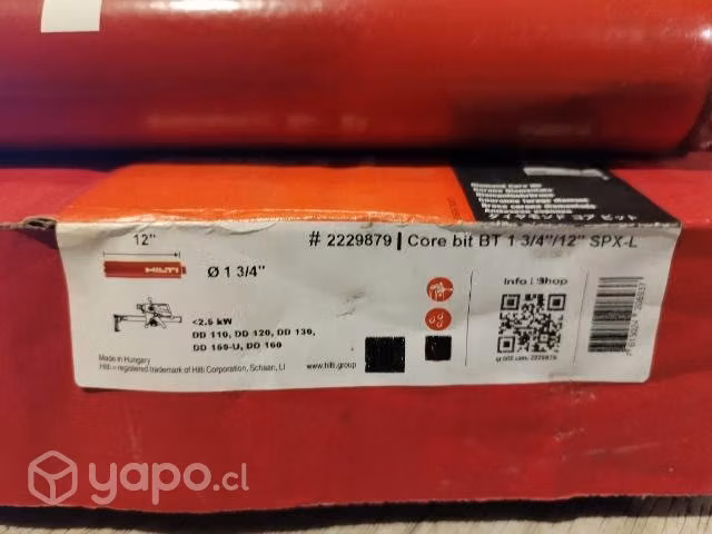 Broca testiguera HILTI 1 3/4 SPX-L NUEVA - Imagen 5