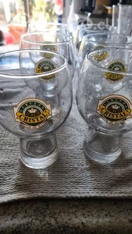 Shopero vaso cristal vidrio cerveza
