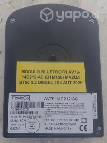 Módulo Bluetooth AV79-14D212-AC (BTM155) Mazda